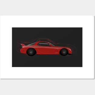 Mazda RX-7 Posters and Art